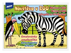 Omalovánky Návštěva v ZOO A5