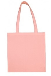 Bavlněná nákupní taška na malování růžová